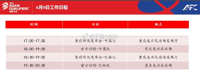 迎榮譽(yù)戰！國足明天17點(diǎn)開(kāi)對巴林的賽前發(fā)布會(huì )，18點(diǎn)進(jìn)行訓練