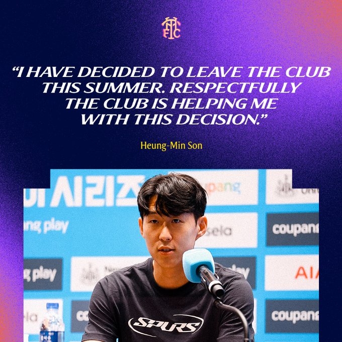 十年成傳奇！孫興慜：剛到倫敦英語(yǔ)都不會(huì )說(shuō)，如今我作為男人離開(kāi)