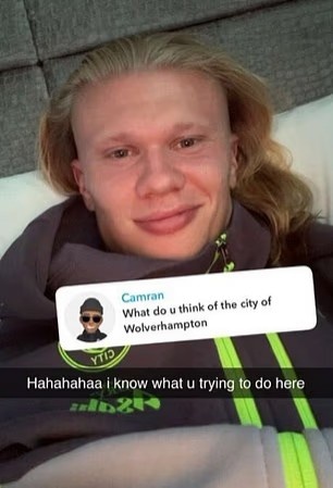 球迷問(wèn)哈蘭德對狼隊所在城市的看法，哈蘭德：想給我下套是吧