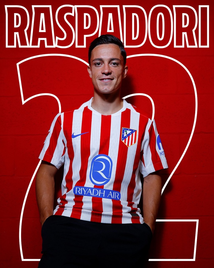 馬競官方：拉斯帕多里將身披22號球衣征戰新賽季