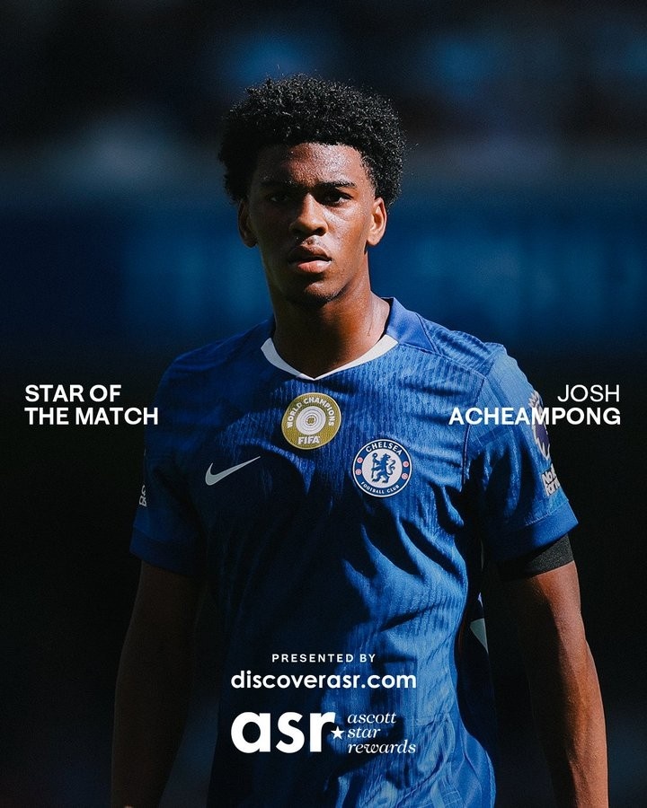 切爾西官方：阿奇姆彭當選球隊0-0水晶宮的隊內最佳