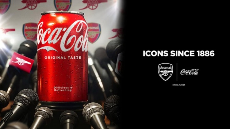 官方：阿森納與可口可樂(lè )達成為期兩年的全球合作伙伴關(guān)系