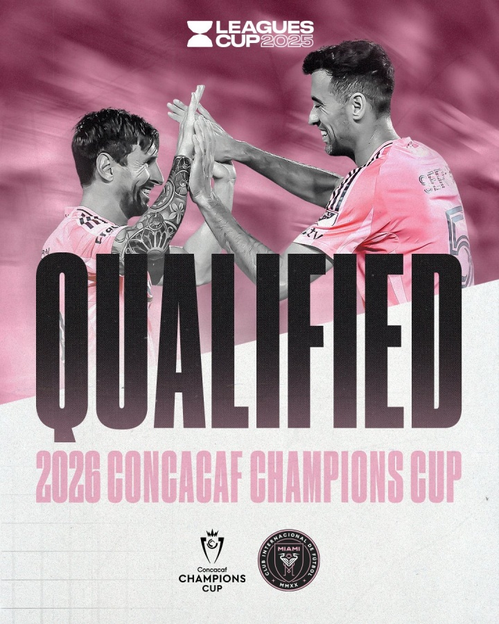 進(jìn)聯(lián)盟杯決賽！官方：邁阿密?chē)H獲得下賽季中北美冠軍杯資格