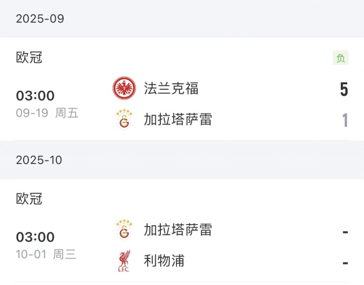 將戰利物浦！加拉塔薩雷土超7場(chǎng)全勝，歐冠上輪慘敗+18場(chǎng)輸了12場(chǎng)